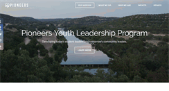 Desktop Screenshot of pioneersyouthleadership.org